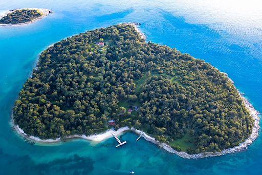 Beautiful Fratarski Island, Croatia